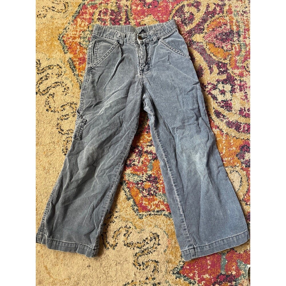 Vintage 90s/Y2K Cherokee Corduroy Carpenter Pants - Gray Blue Wide Leg Skater Gr